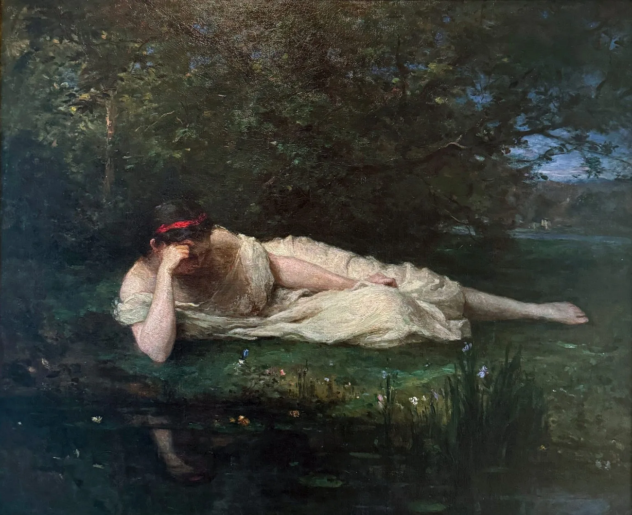 berthe morisot, study at the water’s edge, 1864