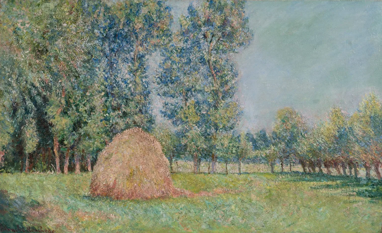 blanche hoschedé monet, haystack at giverny, ca. 1893