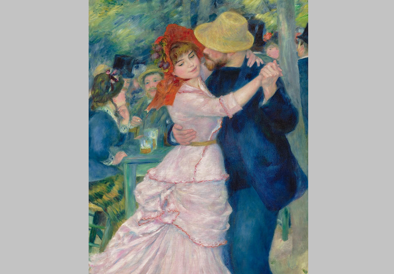 la danse à bougival, pierre auguste renoir