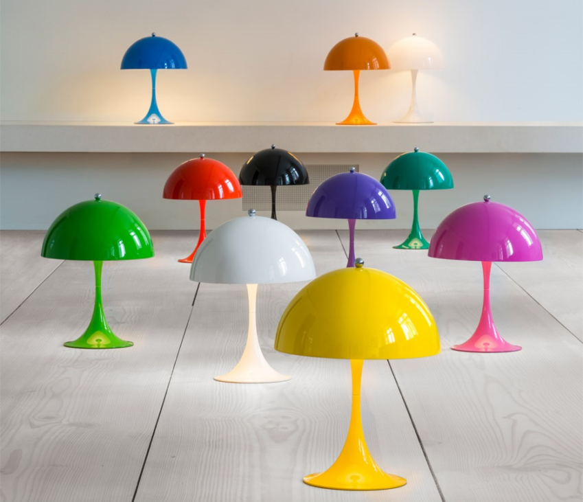 mini panthella lamp, verner panton, louis poulsen