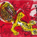 keith haring, red yellow blue (1987)