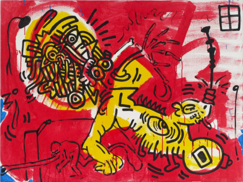 keith haring, red yellow blue (1987)