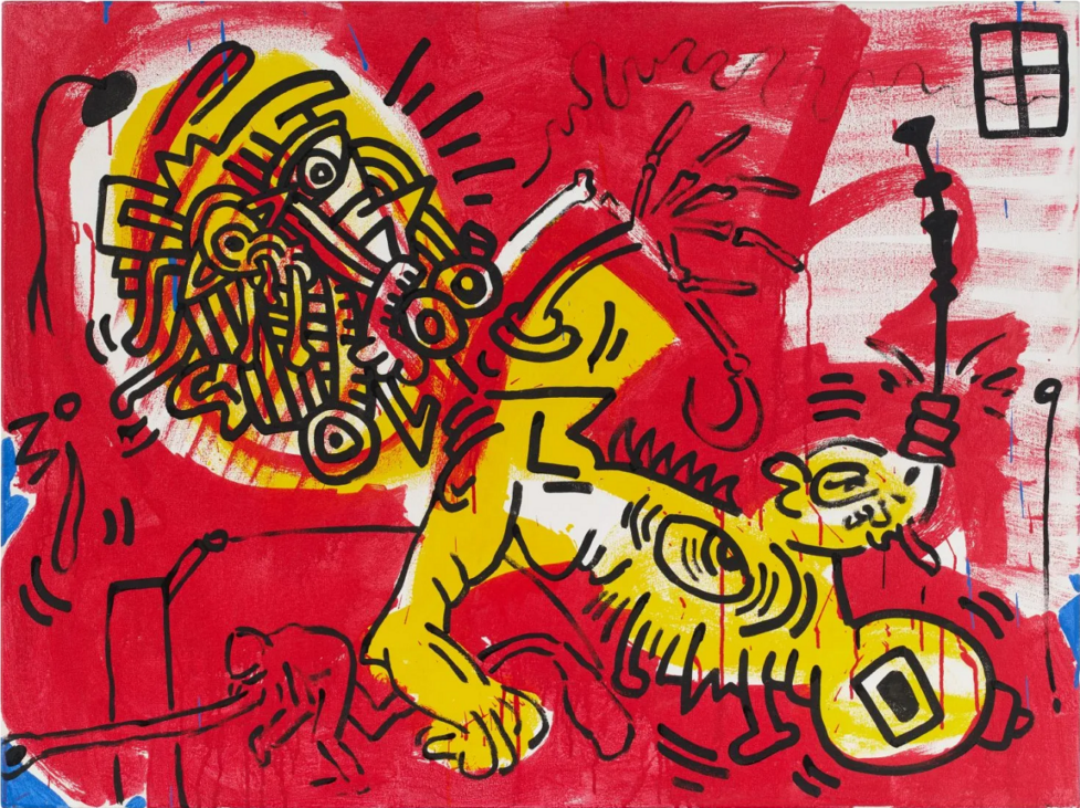 keith haring, red yellow blue (1987)