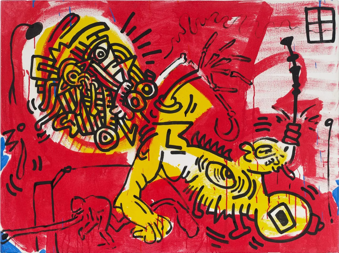 keith haring, red yellow blue (1987)