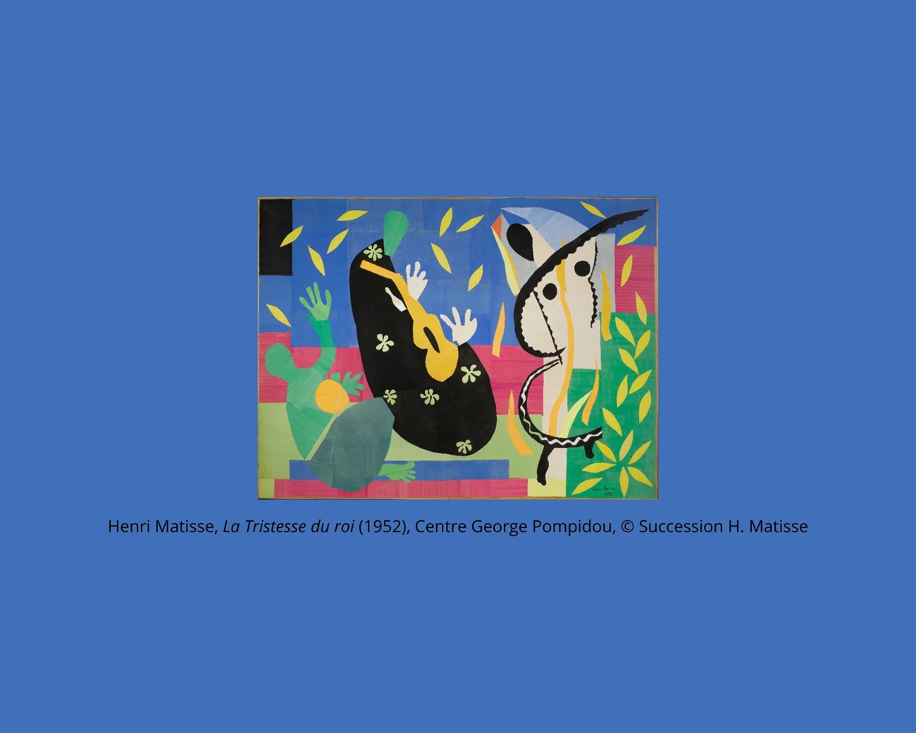 la tristesse du roi, matisse