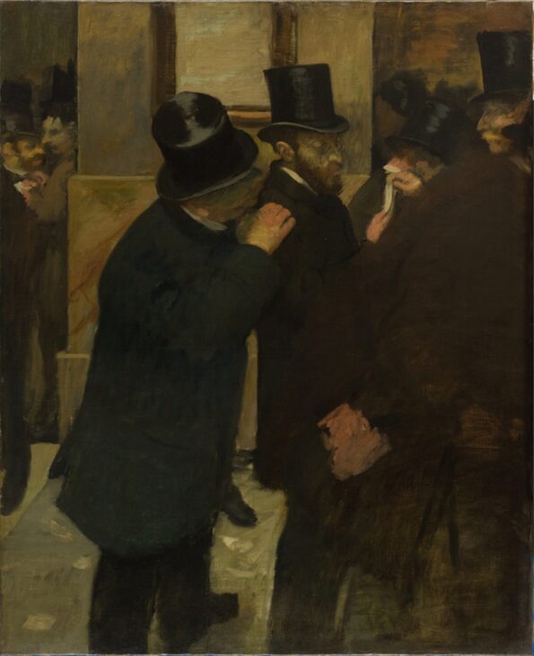 portraits a la bourse, degas