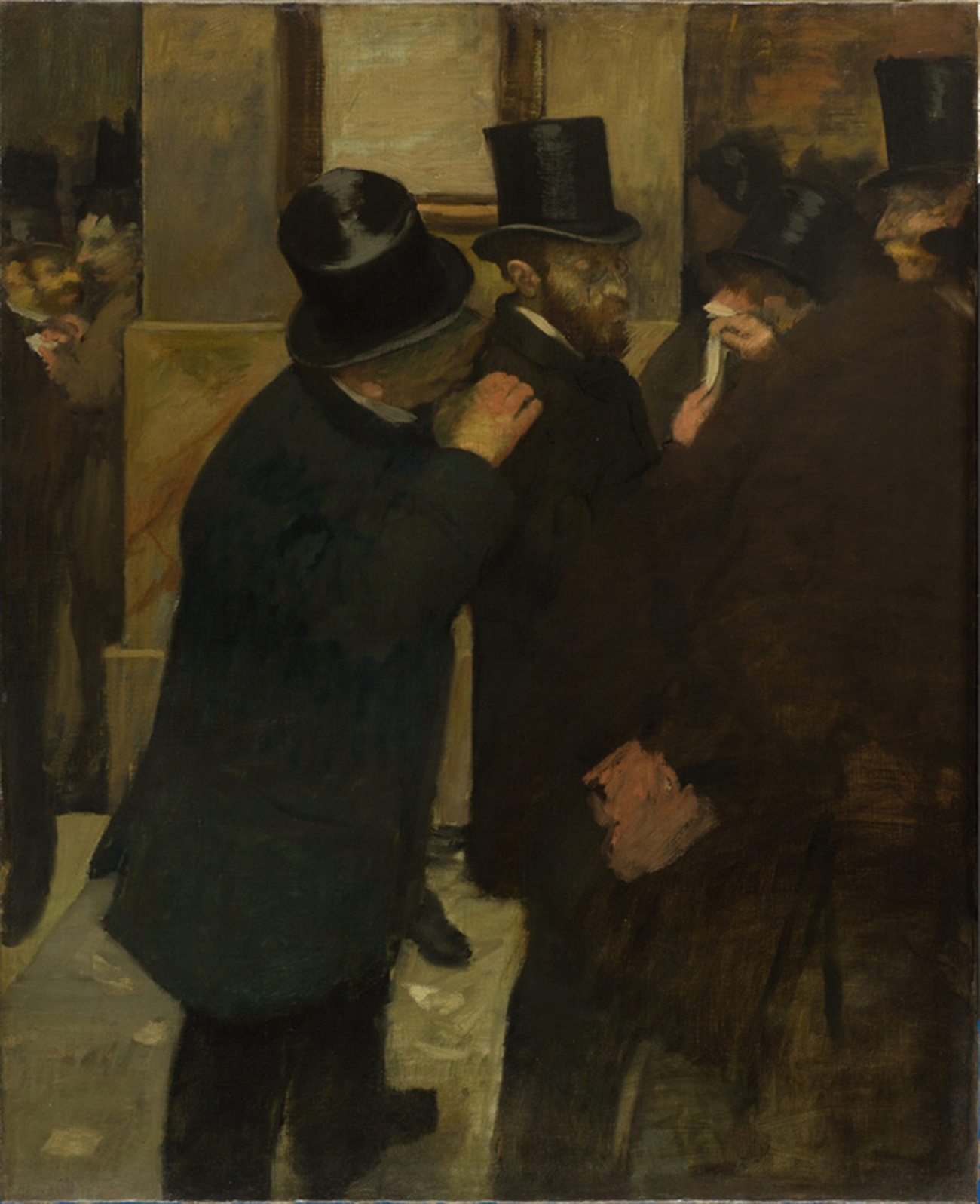 portraits a la bourse, degas