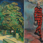 vincent van gogh, châtaigniers en fleurs (1890), arlequin, paul cezanne