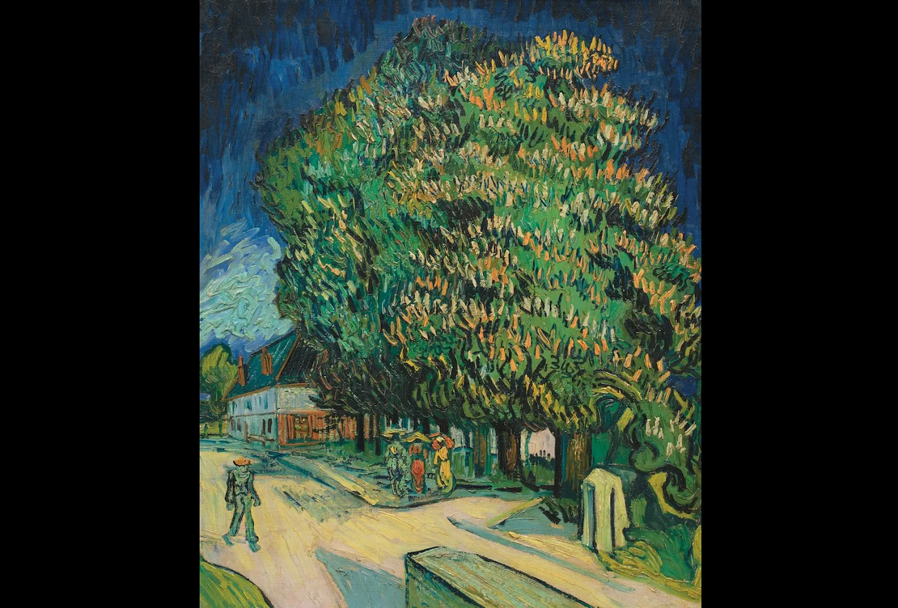 vincent van gogh, châtaigniers en fleurs (1890)