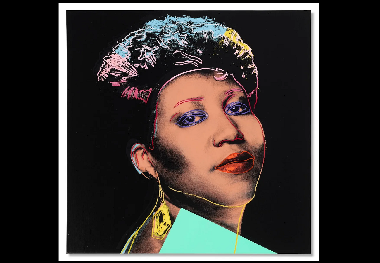 aretha franklin, andy warhol