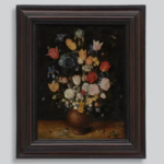 brueghel cel batran, natură moartă cu flori într o vază din ceramică