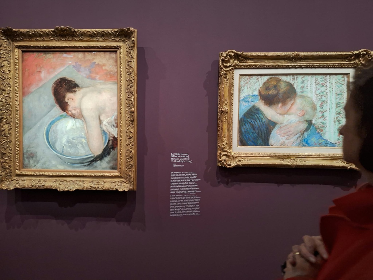 femme a sa toailette, le calin du soir, curatorial