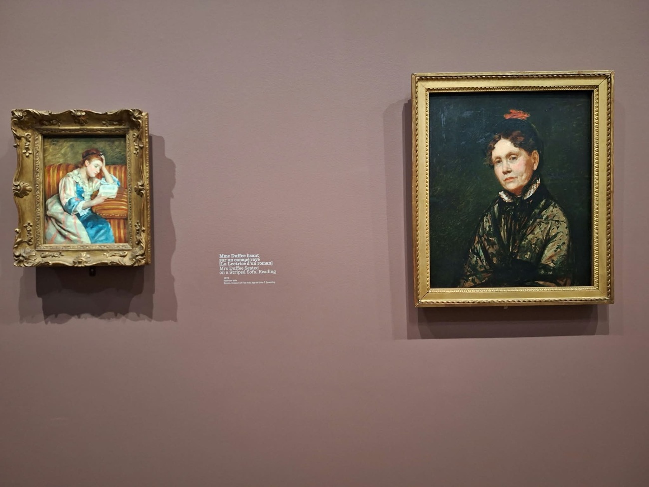 mme duffee lisant, mary cassatt, curatorial