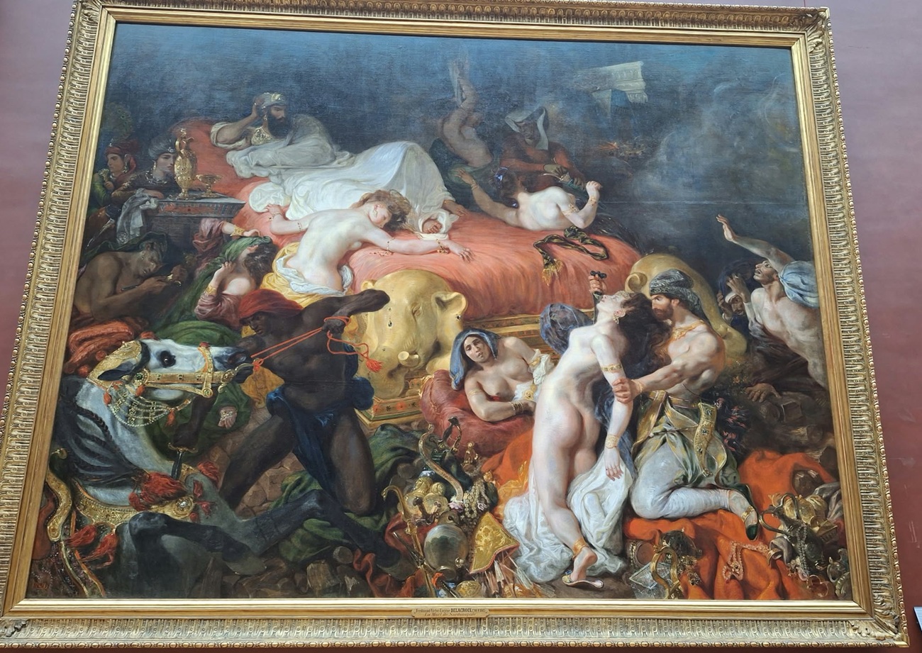 mort de sardanapale, delacroix, luvru, curatorial
