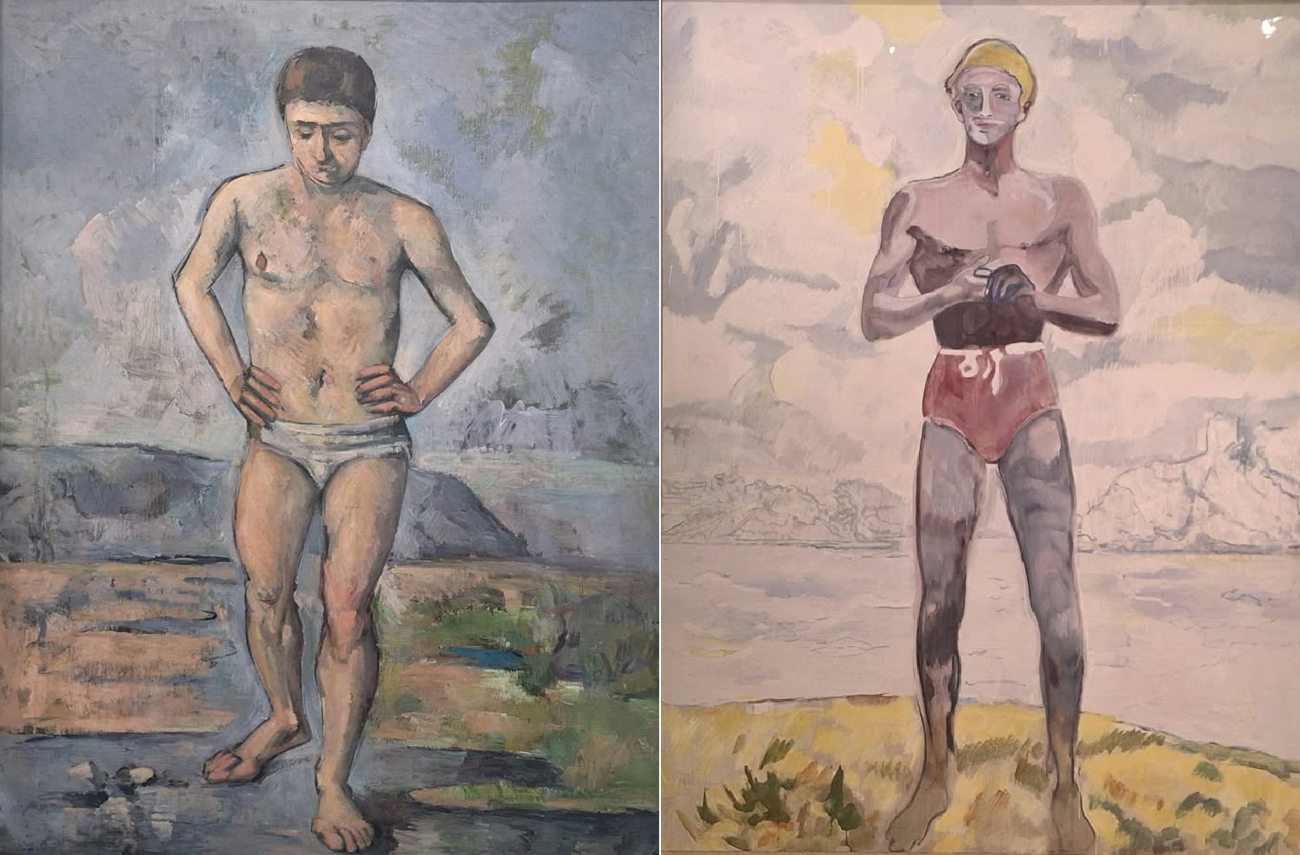 paul cezanne le baigneur, peter doig bather, curatorial