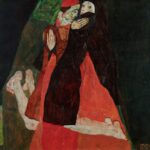 egon schiele caress (cardinal and nun)