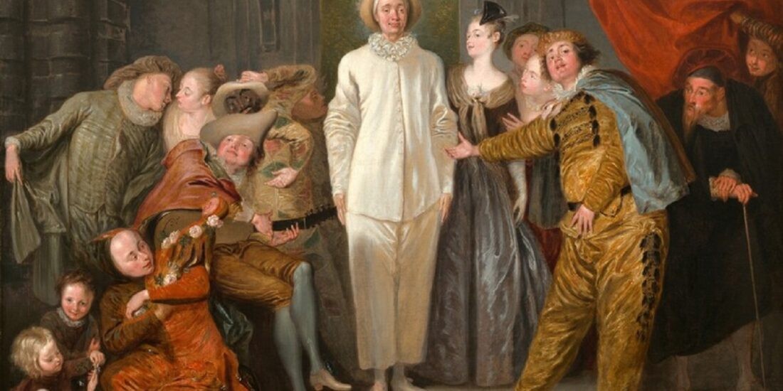 „Les Comédiens italiens”, imagine emblematică pentru artele spectacolului