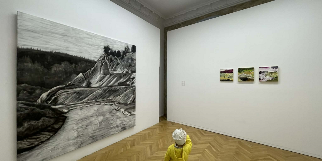 Fragmente din peisajul Roșia Montană, păstrate în cărbune de Iulian Bisericanu