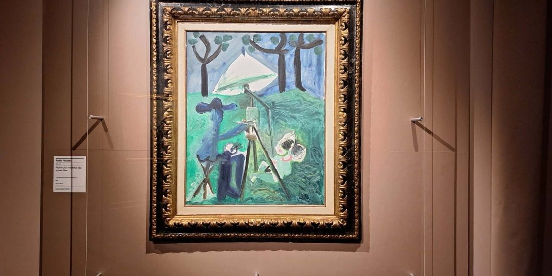 Reinterpretarea de Picasso a unei scene erotice de la Pompei, la București/ galerie foto